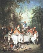 LANCRET, Nicolas Fete in a Wood s oil painting artist